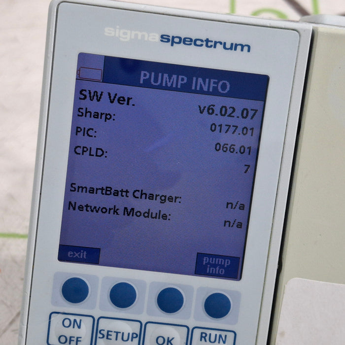 Baxter Sigma Spectrum w/Non Wireless or No Battery Infusion Pump