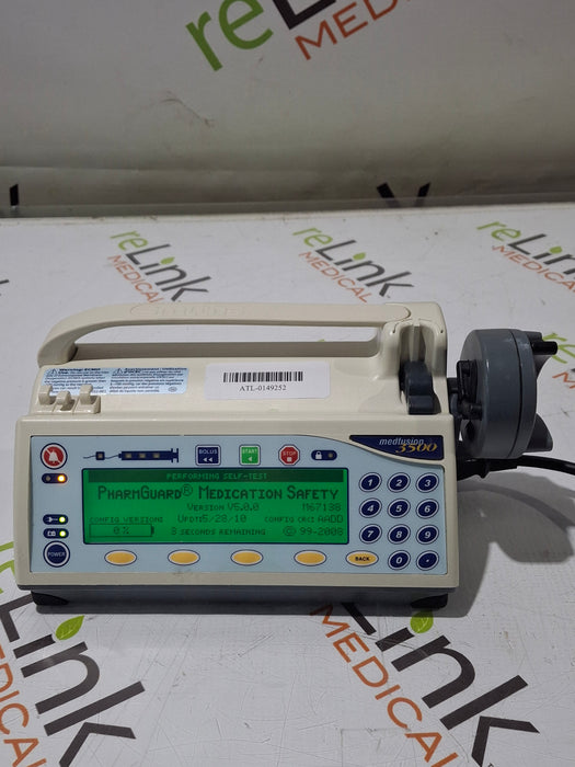 Smiths Medical Medfusion 3500 Version 5 Syringe Infusion Pump