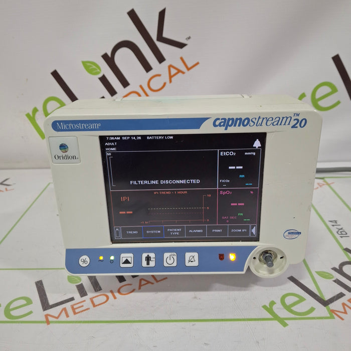 Oridion Capnostream 20 Capnography Monitor