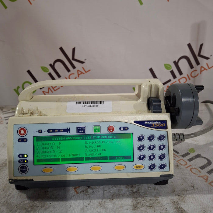 Smiths Medical Medfusion 3500 Version 3 Syringe Infusion Pump
