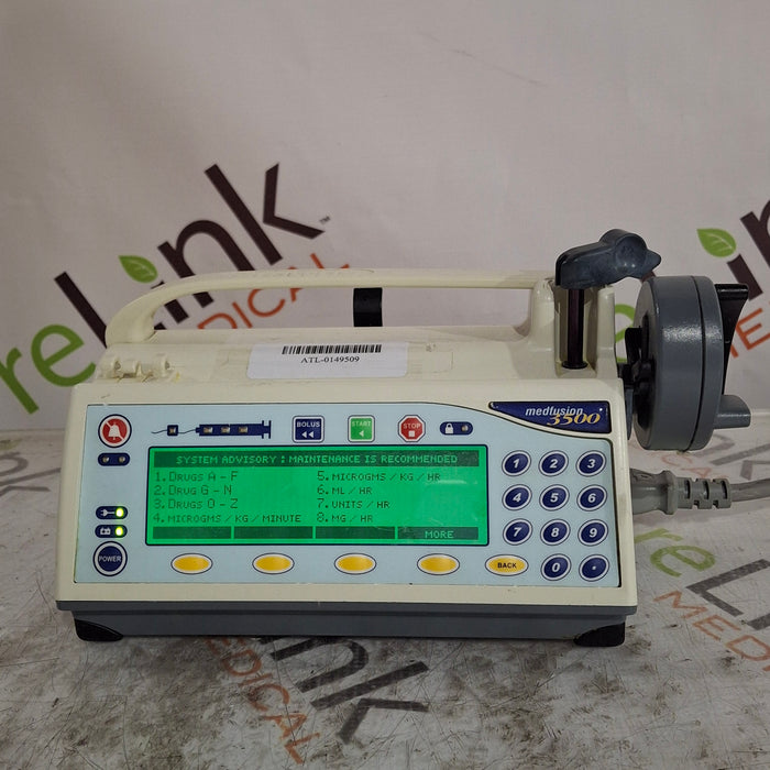 Smiths Medical Medfusion 3500 Version 3 Syringe Infusion Pump