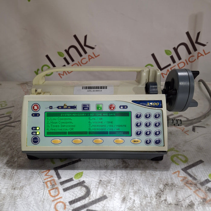 Smiths Medical Medfusion 3500 Version 3 Syringe Infusion Pump