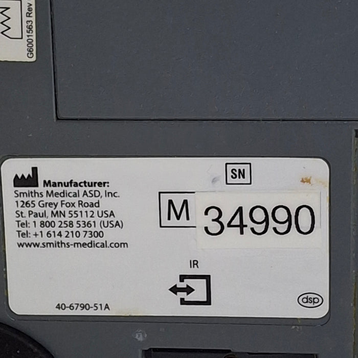 Smiths Medical Medfusion 3500 Version 3 Syringe Infusion Pump