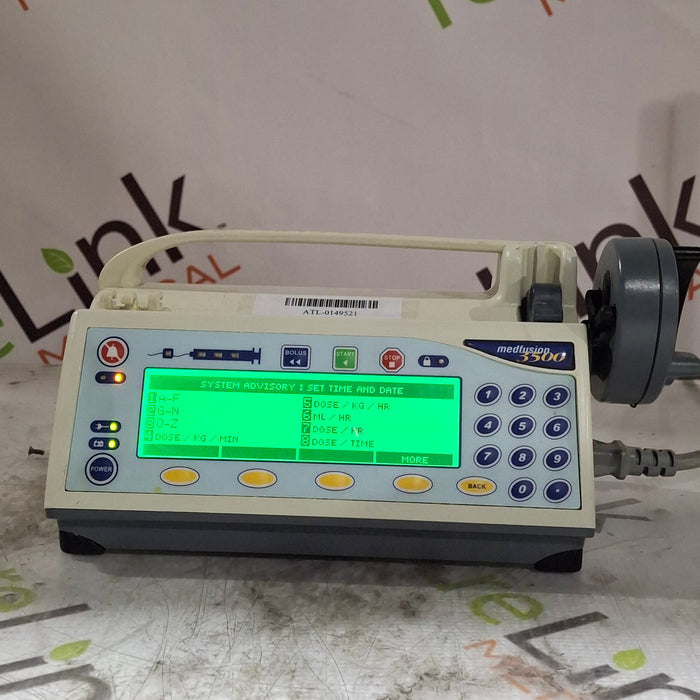 Smiths Medical Medfusion 3500 Version 5 Syringe Infusion Pump