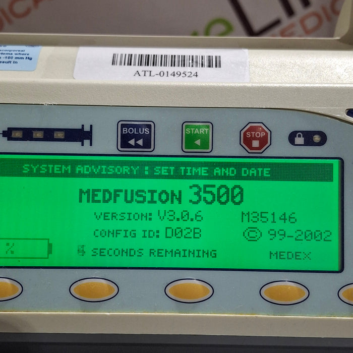 Smiths Medical Medfusion 3500 Version 3 Syringe Infusion Pump