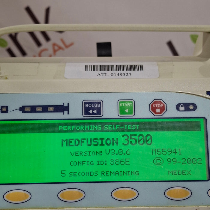 Smiths Medical Medfusion 3500 Version 3 Syringe Infusion Pump
