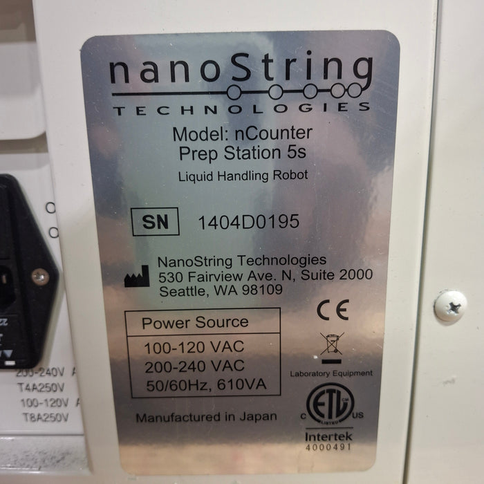 Nanostring Technologies nCounter Prep Station 5s Liquid Handling Robot