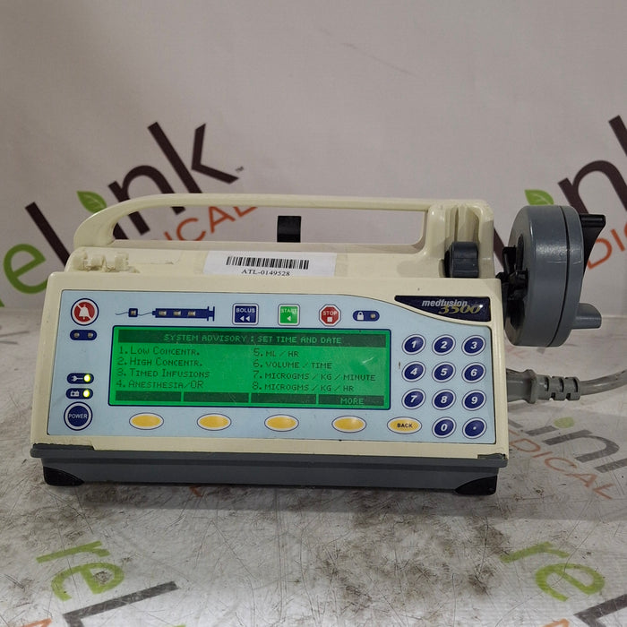 Smiths Medical Medfusion 3500 Version 3 Syringe Infusion Pump