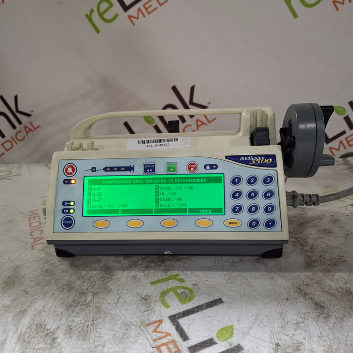 Smiths Medical Medfusion 3500 Version 5 Syringe Infusion Pump