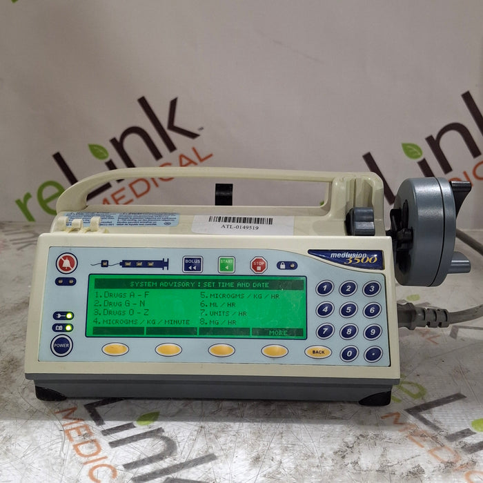 Smiths Medical Medfusion 3500 Version 3 Syringe Infusion Pump