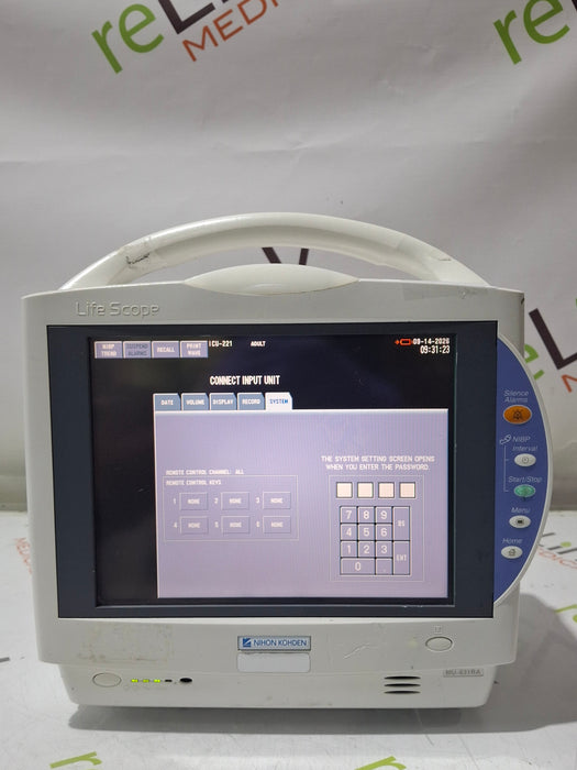 Nihon Kohden Nihon Kohden Life Scope BSM-6301A Patient Monitor Patient Monitors reLink Online