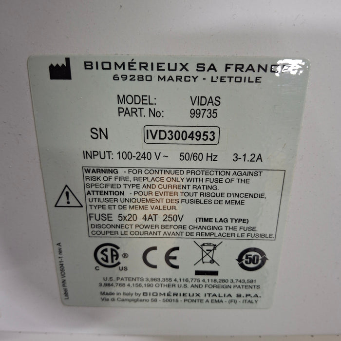 BioMerieux Vidas 99735 Immunoassay Analyzer
