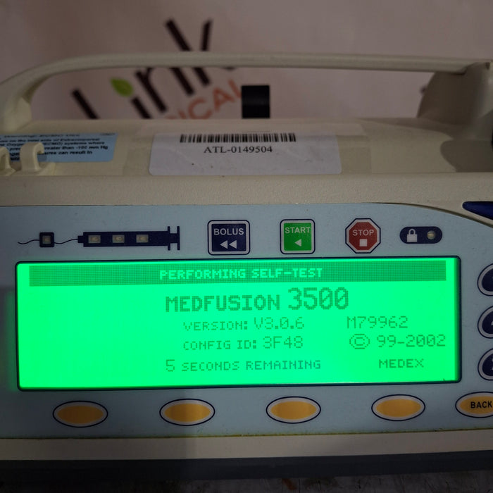 Smiths Medical Medfusion 3500 Version 3 Syringe Infusion Pump