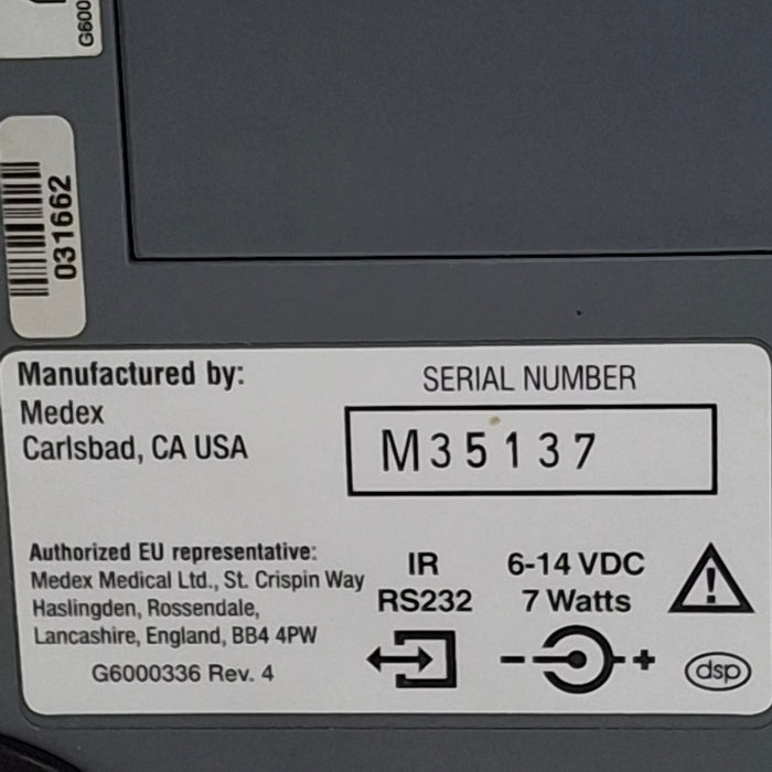 Smiths Medical Medfusion 3500 Version 3 Syringe Infusion Pump