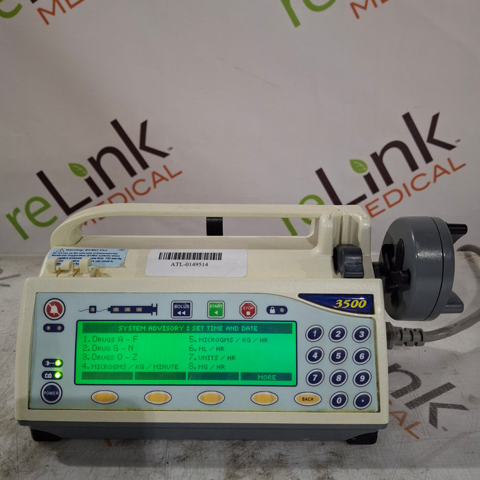 Smiths Medical Medfusion 3500 Version 3 Syringe Infusion Pump