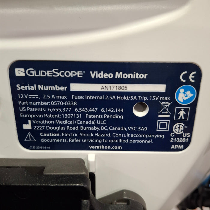 Verathon Medical, Inc Glidescope Video Laryngoscope