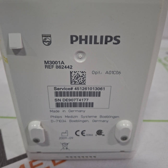 Philips M3001A-A01C06 Fast SpO2, NIBP, ECG, Temp, IBP MMS Module