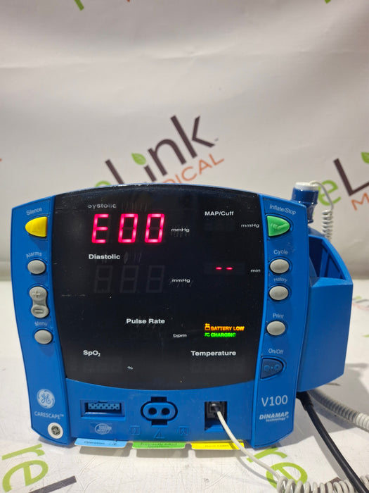 GE Healthcare Dinamap V100 - NIBP, SpO2, Temp Vital Signs Monitor