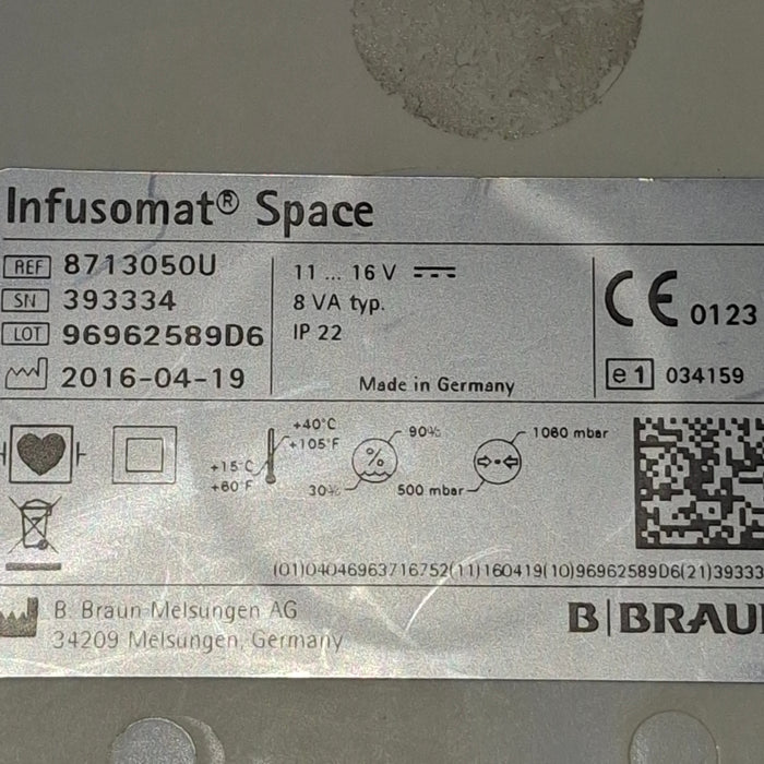 B. Braun Infusomat Space Infusion Pump