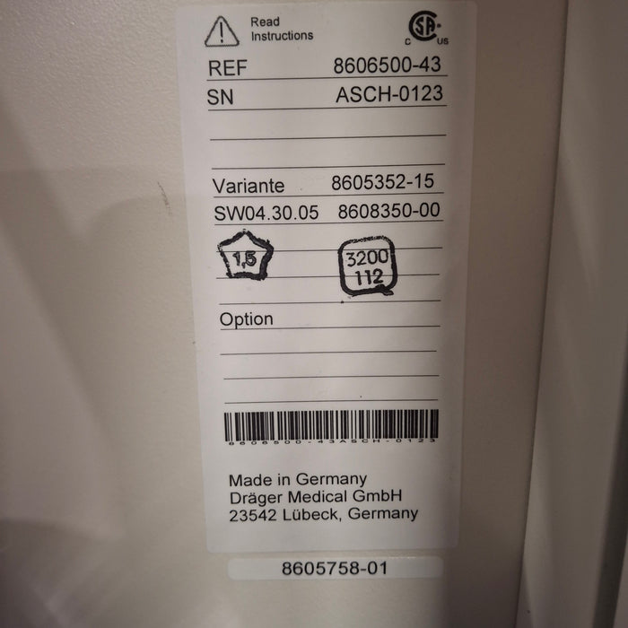 Draeger Medical Apollo Anesthesia Machine