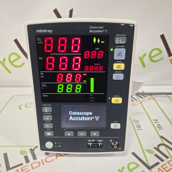 Mindray Datascope Accutorr V Vital Signs Monitor