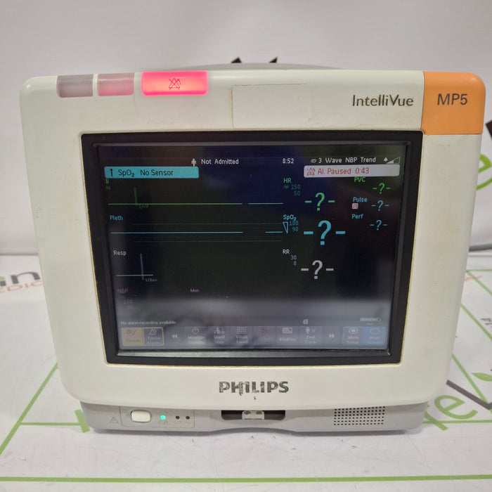Philips MP5 Fast SpO2 ECG, Press, NBP, Temp CO2 Patient Monitor
