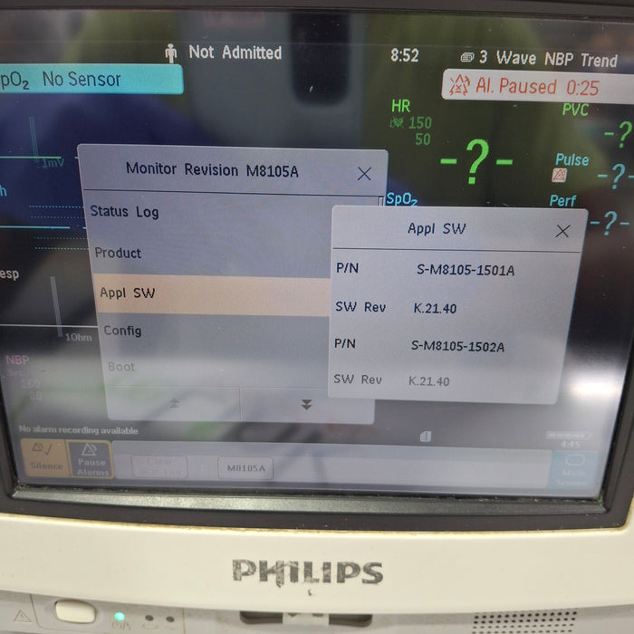 Philips MP5 Fast SpO2 ECG, Press, NBP, Temp CO2 Patient Monitor