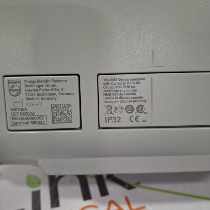 Philips MP5 Fast SpO2 ECG, Press, NBP, Temp CO2 Patient Monitor
