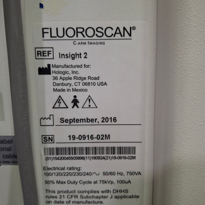 Hologic, Inc. Fluoroscan InSight 2 C-Arm