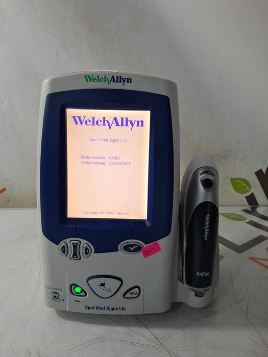 Welch Allyn Spot LXi - NIBP, ThermoScan, Nellcor SpO2 Vital Signs Monitor