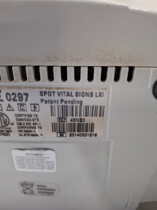 Welch Allyn Spot LXi - NIBP, ThermoScan, Nellcor SpO2 Vital Signs Monitor