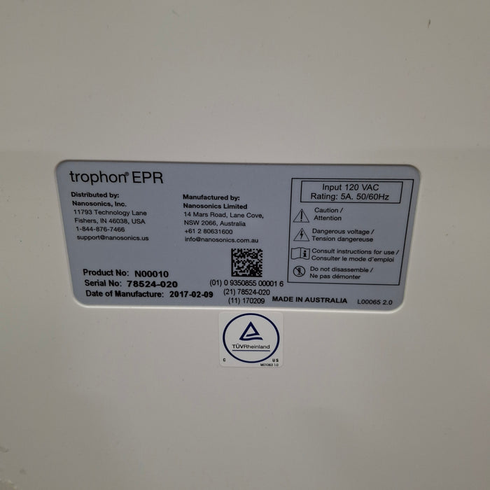 NanoSonics Trophon EPR High Level Disinfection