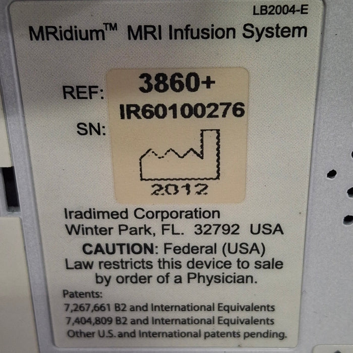 Iradimed MRidium 3860+ w/3861 MRI Infusion Pump