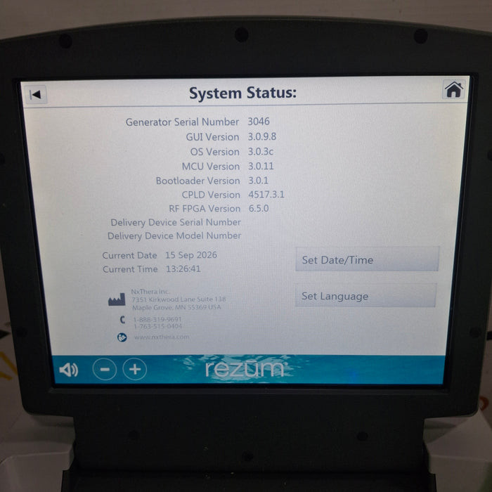 Boston Scientific NxTHERA Rezum Water Vapor Therapy
