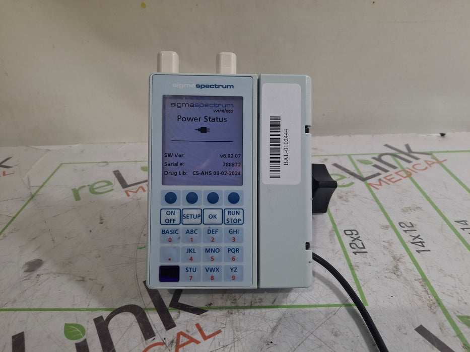 Baxter Sigma Spectrum 6.02.07 with A/B/G/N Battery Infusion Pump