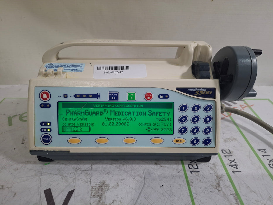 Smiths Medical Medfusion 3500 Version 6 Syringe Infusion Pump