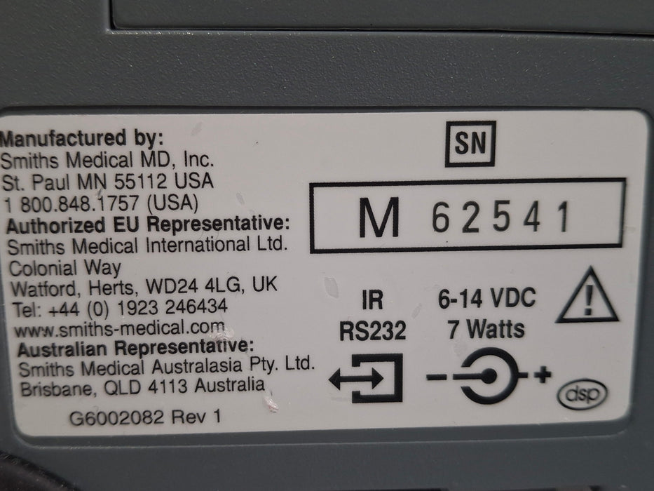 Smiths Medical Medfusion 3500 Version 6 Syringe Infusion Pump