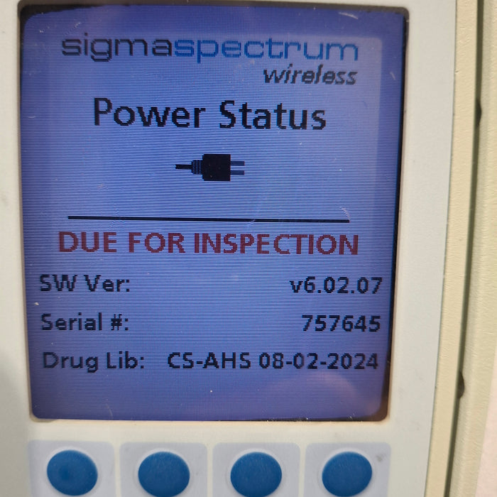 Baxter Sigma Spectrum with A/B/G/N Battery Infusion Pump