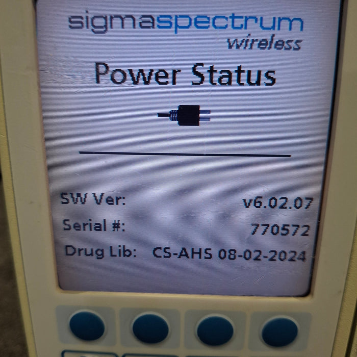 Baxter Sigma Spectrum with A/B/G/N Battery Infusion Pump
