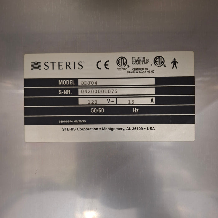 Steris QDJ04 Dual Compartment Warming Cabinet