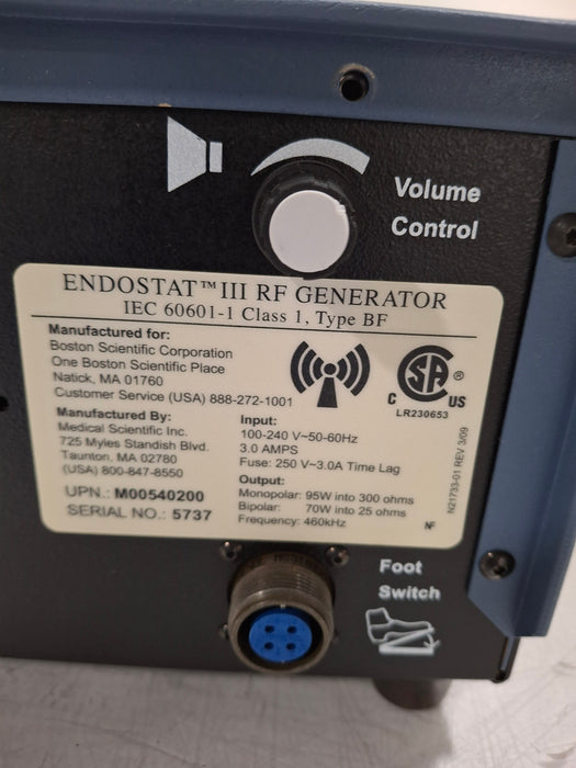 Boston Scientific Endostat III RF Generator