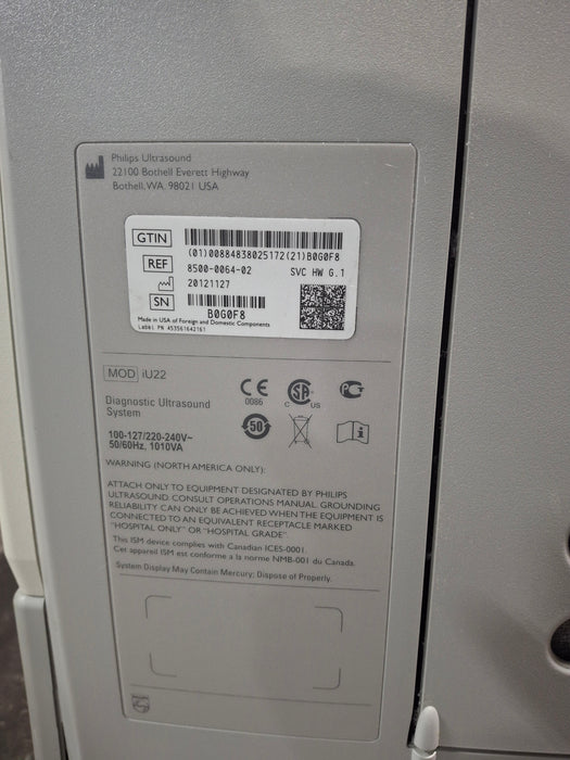 Philips IU22 Ultrasound