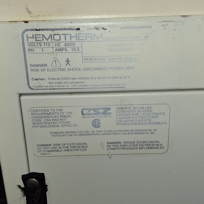 Cincinnati Sub-Zero CSZ Hemotherm 400MR Heater/Cooler
