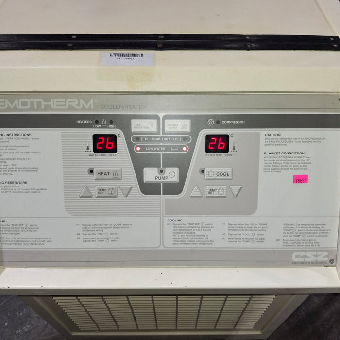 Cincinnati Sub-Zero CSZ Hemotherm 400MR Heater/Cooler