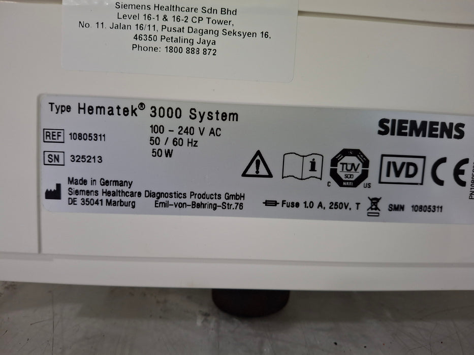 Siemens Hematek 3000 Slide Stainer