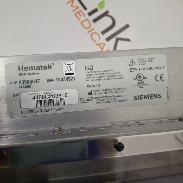 Siemens Hema-Tek 2000 4488C Slide Stainer