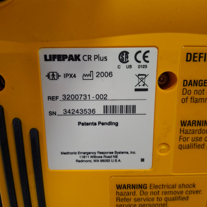 Medtronic LifePak CR Plus Defibrillator