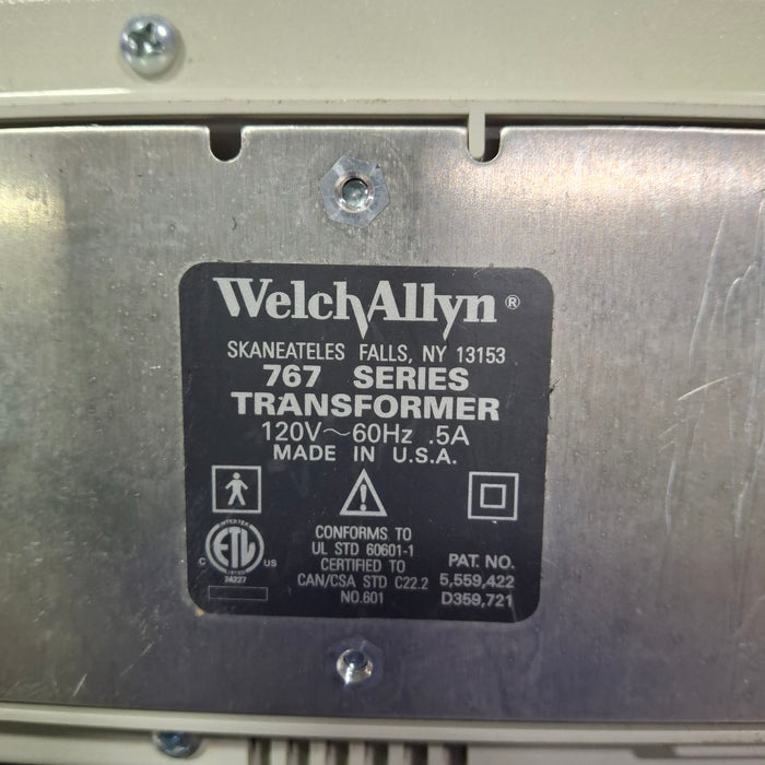 Welch Allyn 767 Series Otoscope/Ophthalmoscope Wall Tranformer without Heads