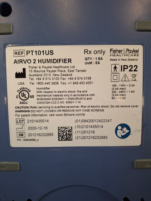 Fisher & Paykel Airvo 2 Humidified High Flow Therapy Unit
