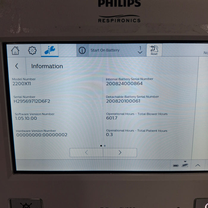 Philips Trilogy EV300 Ventilator